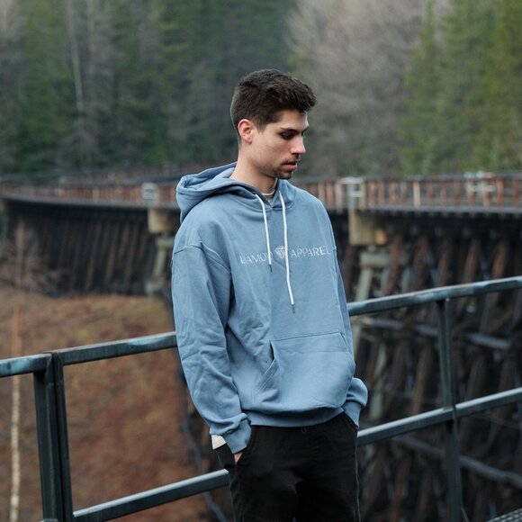 Oversized Royal Blue Hoodie - Picture 4 of 4